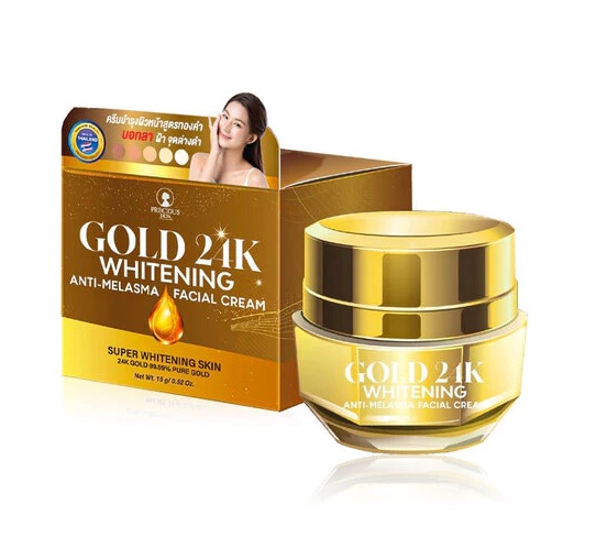 Precious Skin Gold 24K Whitening Anti-Melasma Facial Cream (15g)