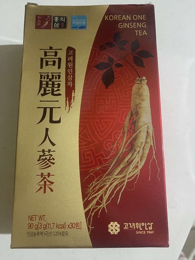 [KR022] Korean One Ginseng Tea 100% Ginseng Root (3gx30)