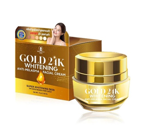 [TH030] Precious Skin Gold 24K Whitening Anti-Melasma Facial Cream (15g)